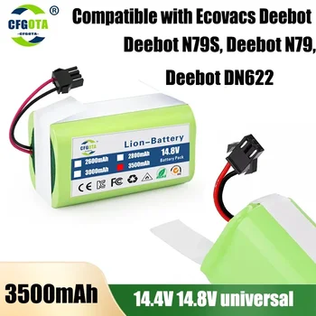 2024 Нова 14.4V 3500mAh литиево-йонна батерия за Conga 990 1090 Tesvor X500 Ecovacs Deebot N79 N79S DN622 Eufy RoboVac11 11S RoboVac 30