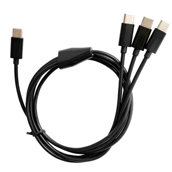 3 в 1 USB кабел тип C до USB C зарядно за телефон кабел за зареждане кабел за телефонен кабел аксесоари за мобилни телефони 1M / 3.28ft