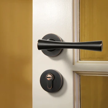 американски реколта спалня дръжка врата заключване сигурност влизане сплит безшумен заключване ядро врата мебели вътрешна врата дръжка заключване