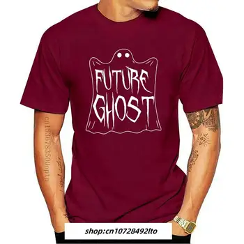 Мъжко облекло Future Ghost 100% памучна тениска Призрачен Хелоуин парти тениска Смешни есенни жени къс ръкав трик или лечение Grap