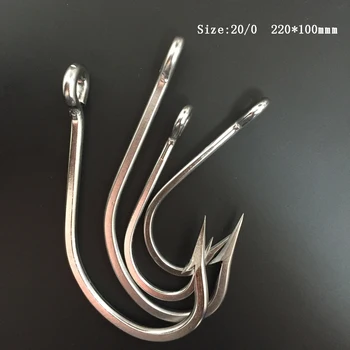  Риболовна кука от неръждаема стомана, J-Type Assist Hook, CN02, 3Pcs, 20/0